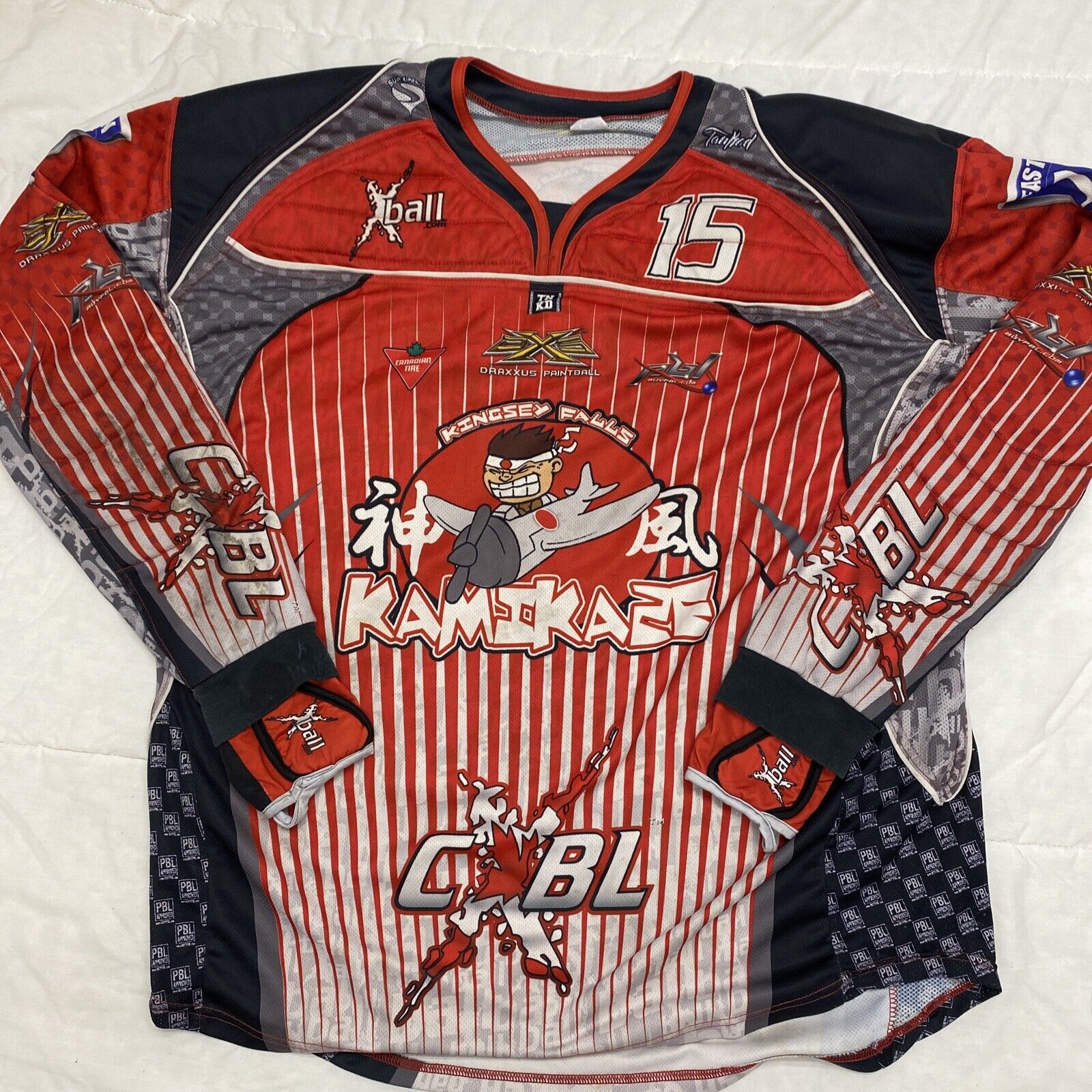 Kingsey Falls Kamikaze Padded Paintball Jersey 2xl - Hard To Find! Fast Shipping