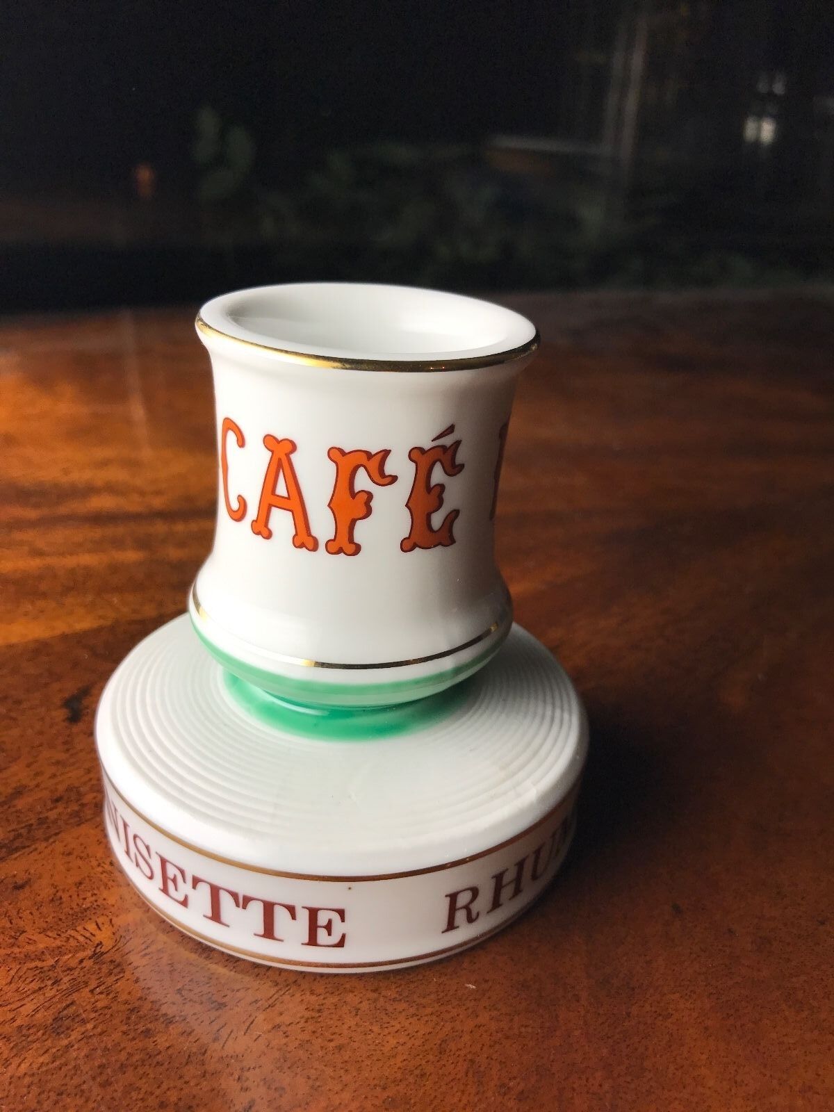 Cafe Paris French Absinthe Match Striker Holder Porcelain French Pyrogene