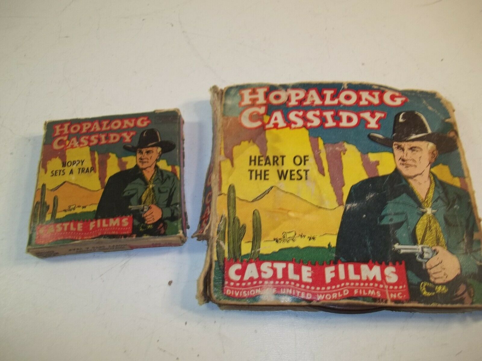 2 Vintage Hopalong Cassidy 8mm Movie Films