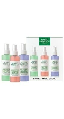 Mario Badescu Spritz Mist Glow Facial Spray Set (+3 Free Samples!)