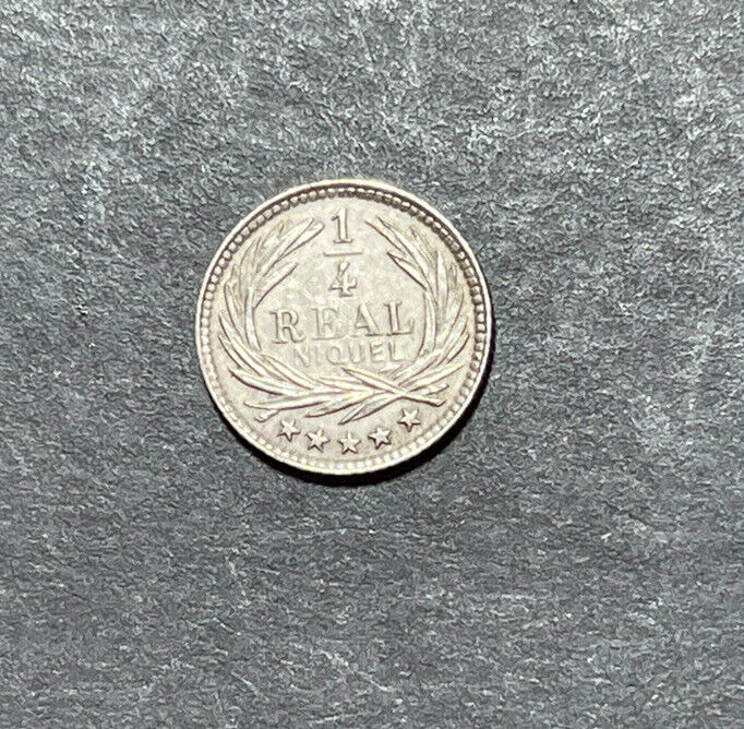 1901 Guatemala 1/4 Real Coin