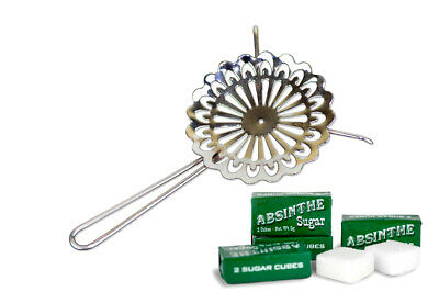 French Absinthe Grille (spoon) & 10 Sugar Cubes + Free Shipping !!!
