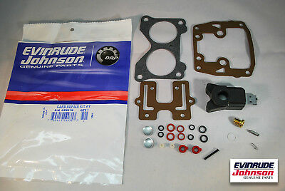 New Johnson Evinrude Oem Carb Repair Kit 439076 With Float Brp/omc Carburetor