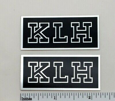 Klh Speaker Grill Badge Logo Pair Emblem Custom Made Aluminum Free Shipping