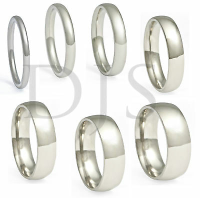 316l Stainless Steel Ring Plain Wedding Band For Men & Women