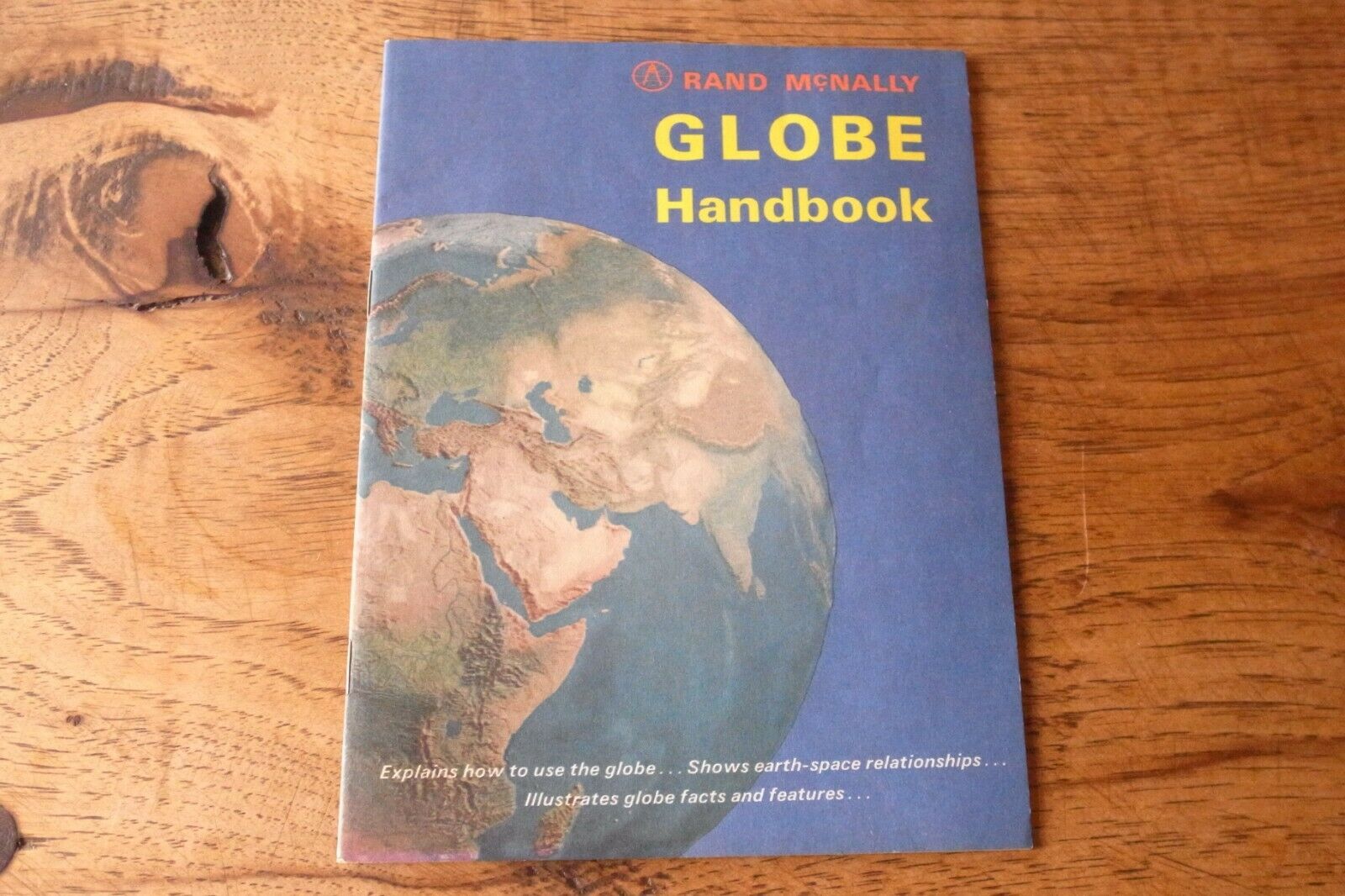 Vintage 1964 Rand Mcnally Globe Handbook Brochure Planets Space Photos-exc-a+