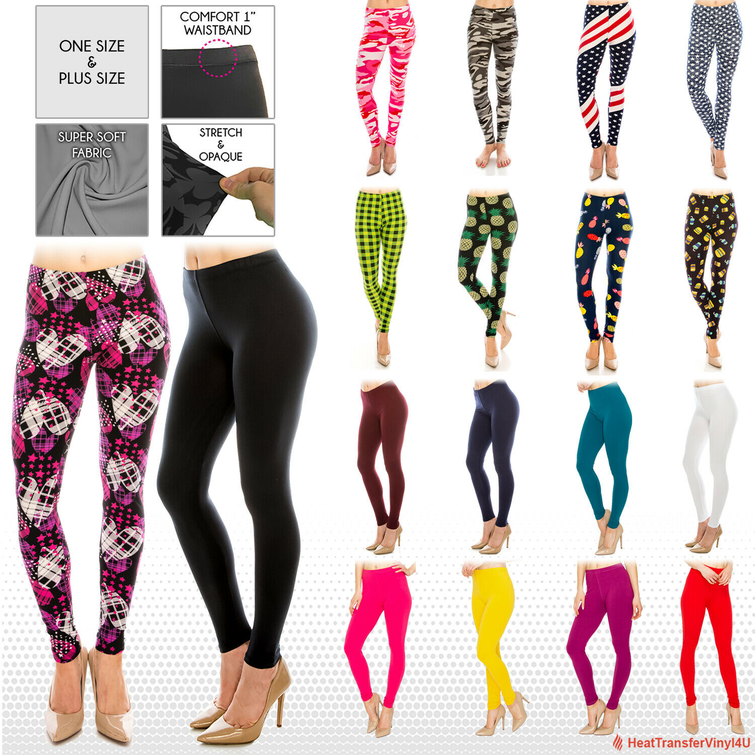 Womens Buttery Ultra Soft Premium Leggings (patterned And Solid) *free Shipping*